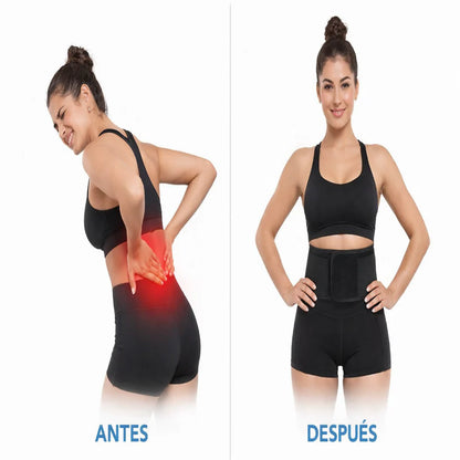 Faja Térmica Terapéutica con Soporte Lumbar - Alivio de Dolor y Corrector de Postura
