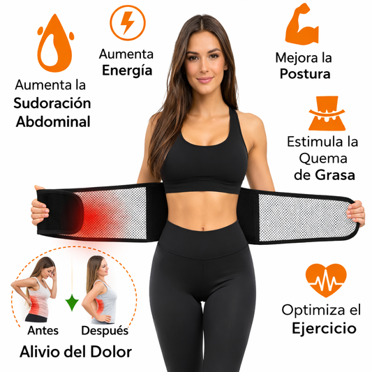 Faja Térmica Terapéutica con Soporte Lumbar - Alivio de Dolor y Corrector de Postura