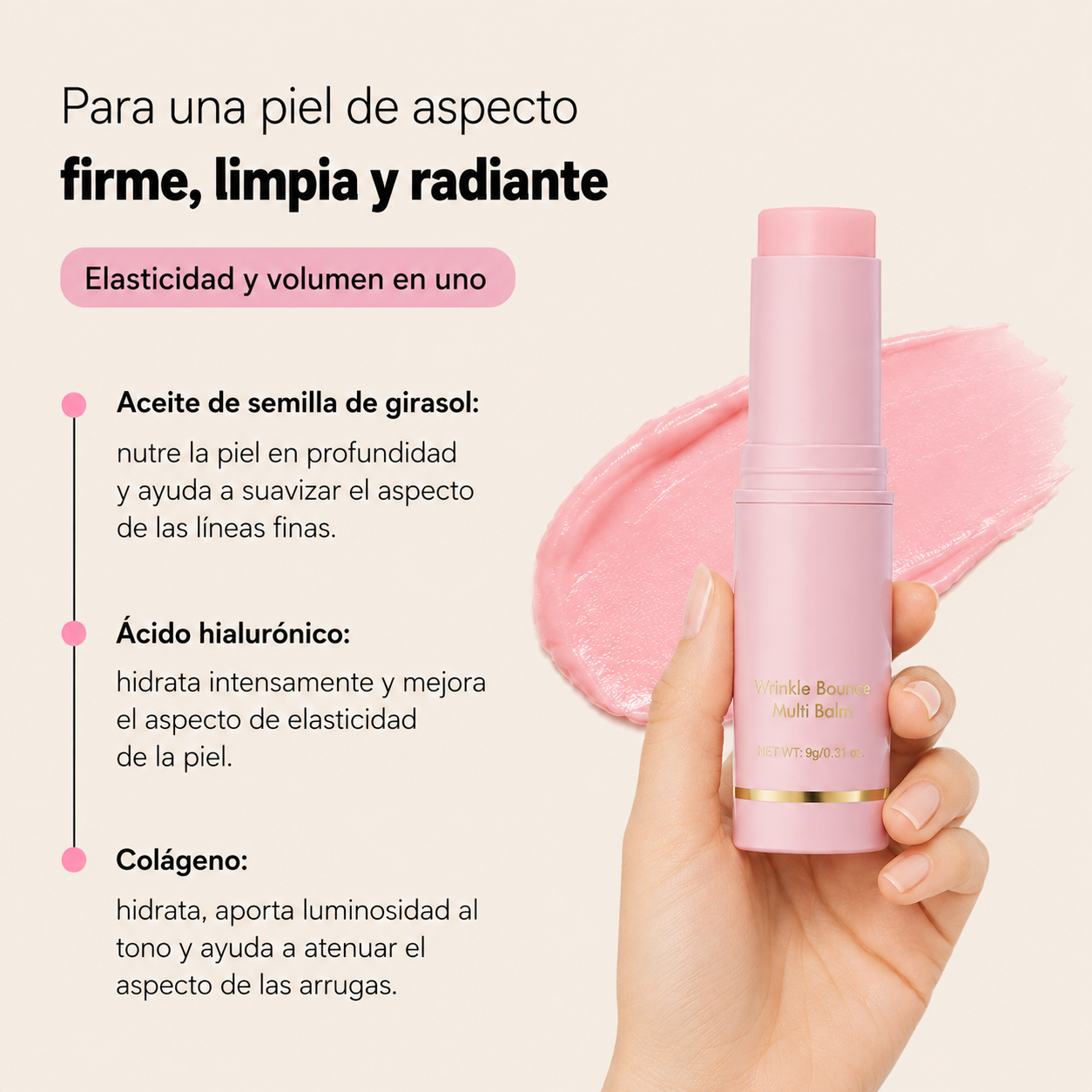 Bálsamo VITALIS 4 en 1: Antiarrugas · Firmeza · Glow