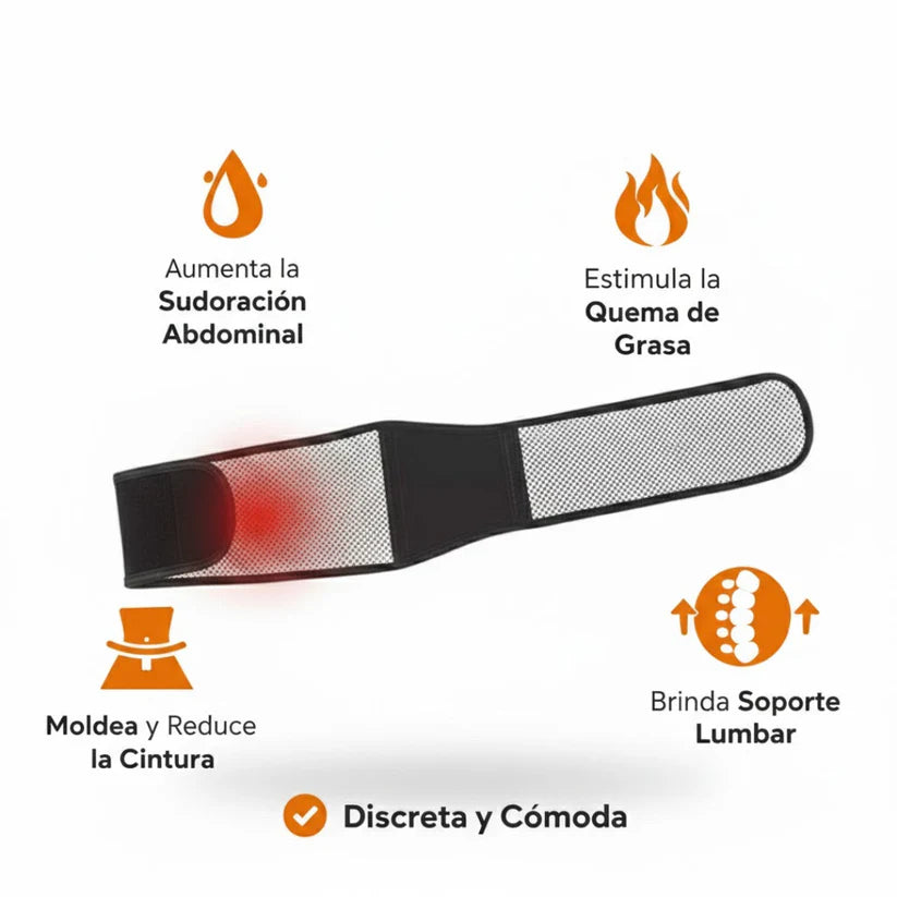 Faja Térmica Terapéutica con Soporte Lumbar - Alivio de Dolor y Corrector de Postura
